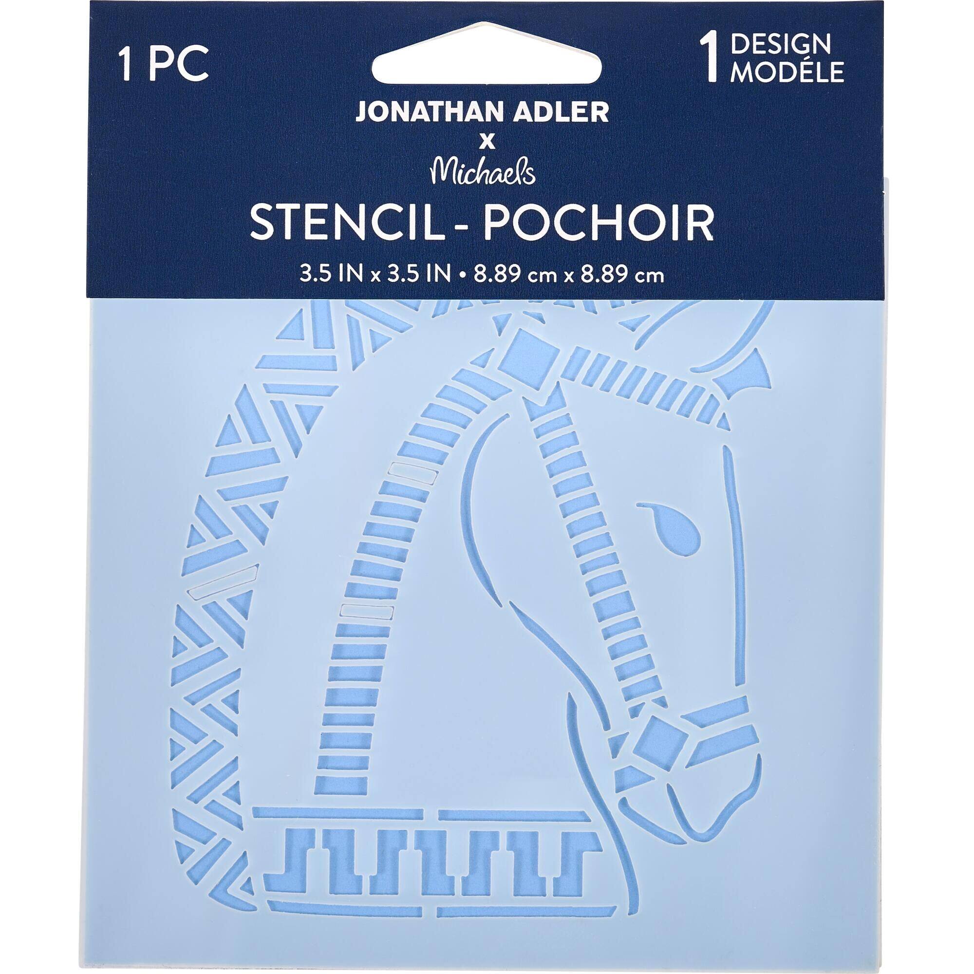 Jonathan Adler x Michaels 3.5" Luxembourg Horse Stencil